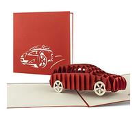 Unusual 18th and 21st birthday greeting card, congratulations on passing your driving test, gift voucher card for 18th and 21st birthday, pop up car card, T07