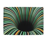Unusuall 3D Optical Illusion Rug - Vortex Illusion Floor Mat for Door Entrance, Bathroom, Stairs, playroom, Living Room, or Area (Colorful, 60 x 40 Inch)