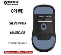 UnusualWaySports Mouse Skates Feet ENDGAME GEAR OP1 WE 8K Cambered Surface PTFE Anti Collapse Magic Ice Black Fox OP1 WE BlackFox