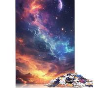 Unveiled Brilliant Colors Planets Jigsaw Puzzle 500 Piece Jigsaw Puzzles Game for Adults And Wooden Puzzles Educational Toys 500pcs (52x38cm)