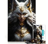 Unveiling The Kitsune Jigsaw 1000 Piece Mind Skill Play Stable Fit No Shifting Parts Enjoyable Pastime for Long Weekends (50x75cm)