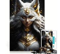 Unveiling The Kitsune Jigsaw Puzzle 1000 Think Boost Game Tight Lock No Loose Pieces Interactive Brain Challenge for Home (38x52cm)