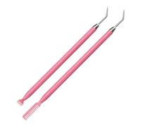 UNVOJL 2 PCS 2 in 1 Lash Lift Tools Eyelash Separator Tool with Comb Stainless Steel Lash Lift Rods Tool Lash Lift and Tint Kit for Eyebrow Extensions
