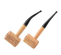 UNVOJL 2 Pieces Corn Cob Tobacco Pipe Novelty Pipe Detachable Corncob Pipe Portable Pipe for Smoking Hospitality