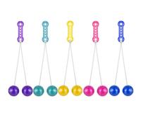UNVOJL 5 Pieces Clackers Balls on a String Hand-Eye Coordination Trainer Click Clacks Balls String Swinging Noise Maker for Sensory Toy Birthday Party Favors Stress Relief.（Random Color）