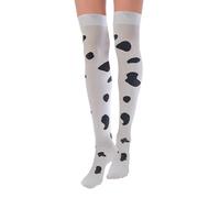 UNVOJL Animal Design Over The Knee Socks Cute Cow Over The Knee Socks Stretchy Striped Stocking Extra Long Socks for Girls Woman