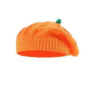 UNVOJL Mom and Baby Halloween Pumpkin Beret Beanie Hats Winter Warmer Cap Beanie Knit Hat Halloween Photo Props Headwear Dress Up Accessories for Party (Adult)