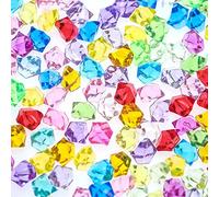 Unvtap 270 Pcs Gemstones for Kids, Pirate Jewels Treasure, Acrylic Gems Plastic Gems for Kids, Plastic Gems for Home Decoration Wedding Display Vase Fillers, Multicolor