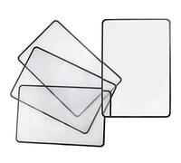 Unvtap 4 Pack Magnifier for Reading 3X (300%) Page Magnifying Lens Full Page Magnifier, Sheet Full Page Magnifying Magnifying Glass for Reading Small Print Maps Books, 4.70"x7"