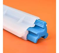 UNW Elk Shape Long Soap Mold Silicone Soap Cake Fondant Tube Column Mould DIY Dessert Soap Candle Clay Craft Making Molds Pipe Tube Handmade Cake Mousse Baking Tool