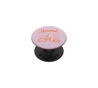Unwind Bear Coloring Book Campfire Relaxation PopSockets Adhesive PopGrip