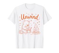 Unwind Bear Coloring Book Campfire Relaxation Value Graphic T-Shirt