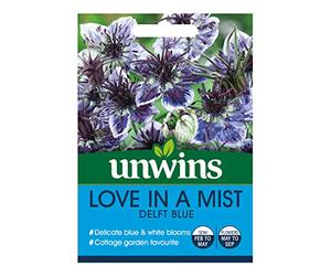 Unwins 8199 Love in a Mist Delft Blue