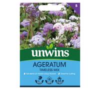 Unwins Ageratum Timeless Mix Easy To Grow Seeds