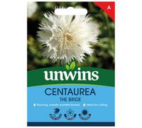 Unwins Centaurea The Bride Easy To Grow Seeds