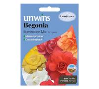 Unwins Flower Seeds - Begonia Illumination Mix