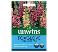 Unwins Flower Seeds - Foxglove Excelsior Mix