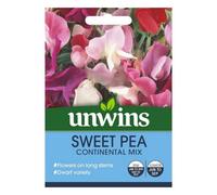 Unwins Flower Seeds - Sweet Pea Continental Mix