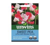 Unwins Flower Seeds - Sweet Pea Little Red Riding Hood