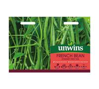 Unwins French Bean Dwarf Red Tail Easy To Grow Seeds