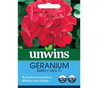 Unwins Geranium Simply Red F1