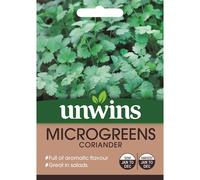 Unwins Grow Your Own Aromatic Flavour Microgreens Coriander Veg Seeds