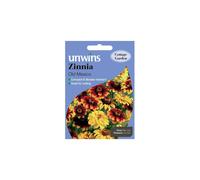 Unwins Grow Your Own Borders & Cutting Garden Flowers Zinnia Old Mexico Seeds