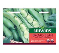 Unwins Grow Your Own Bunyards Exhibition Broad Bean Vegetable Seeds
