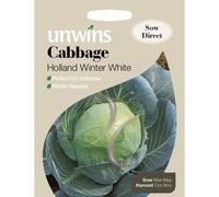Unwins Grow Your Own Cabbage Holland Winter White Vegetable Seeds