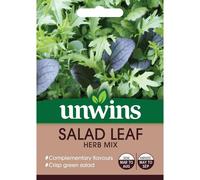 Unwins Grow Your Own Crisp Green Salad Leaf Herb Seven Mix Seeds