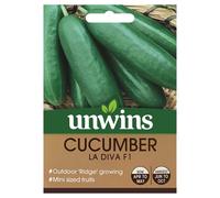 Unwins Grow Your Own Cucumber La Diva F1 Vegetable Seeds