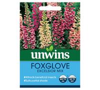 Unwins Grow Your Own Foxglove Excelisor Mix Attractive Flower Seeds
