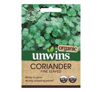 Unwins Grow Your Own Organic Fine Leaved Coriander Herb Seeds