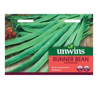 Unwins Grow Your Own Tasty Vegetable Seeds - Runner Bean Streamline