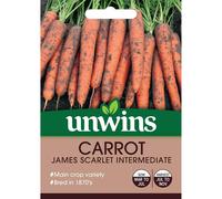Unwins Grow Your Own Vegetable Seeds - Carrot James Scarlet Inter