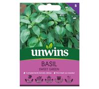Unwins Herb Basil Sweet Green
