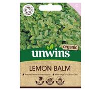 Unwins Herb Lemon Balm Organic Easy To Grow Seeds