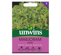 Unwins Herb Marjoram Sweet Easy To Grow Seeds