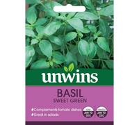 Unwins Herb Seeds Basil Sweet Green Seeds