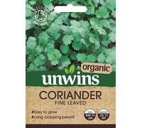 Unwins Herb Seeds Coriander Fine Leaved Organic Seeds