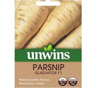 Unwins Home Grow Vegetables Exhibition Variety Parsnip Gladiator Seeds Packet