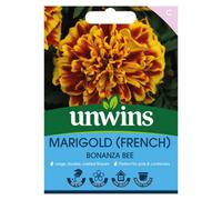 Unwins Marigold French Bonanza Bee Easy To Grow Seeds