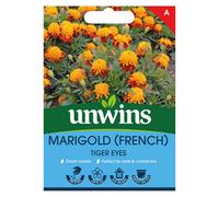 Unwins Marigold French Tiger Eyes Easy To Grow Seeds