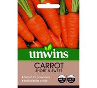 Unwins Packed with Vitamins Rich Flavour Short N Sweet Carrot Seeds Packet