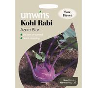 Unwins Pictorial Packet - Kohl Rabi Azure Star - 40 Seeds