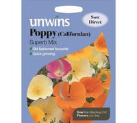 Unwins Pictorial Packet - Poppy Californian Superb Mix - 600 Seeds