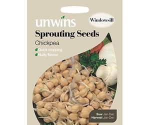 Unwins Pictorial Packet - Sprouting Seeds Chickpea - 100 Seeds