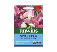 Unwins Pictorial Packet - Sweet Pea Continental Mix - 35 Seeds