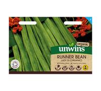 Unwins Runner Bean Lady Di Organic Easy To Grow Seeds