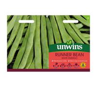 Unwins Runner Bean White Emergo Easy To Grow Seeds